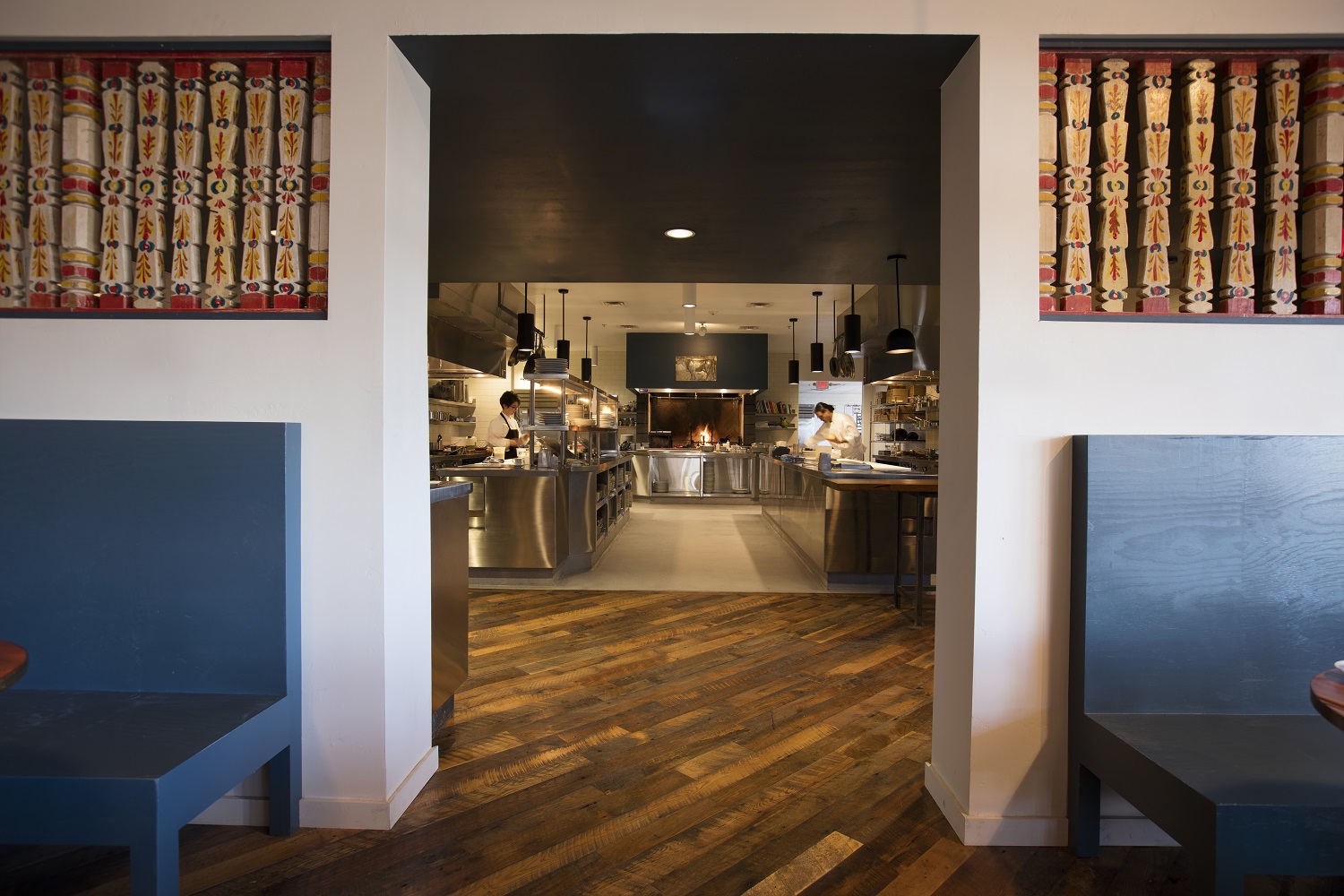 Campo, Los Poblanosâs new field-to-fork restaurant, is located in the restored milking barn.